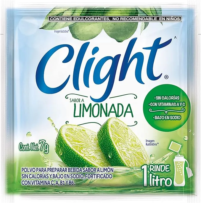 Ejemplo del sello de edulcorantes artificiales.